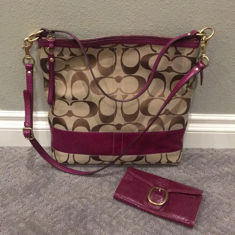 SOLD Coach Bag And Wallet Bundle
